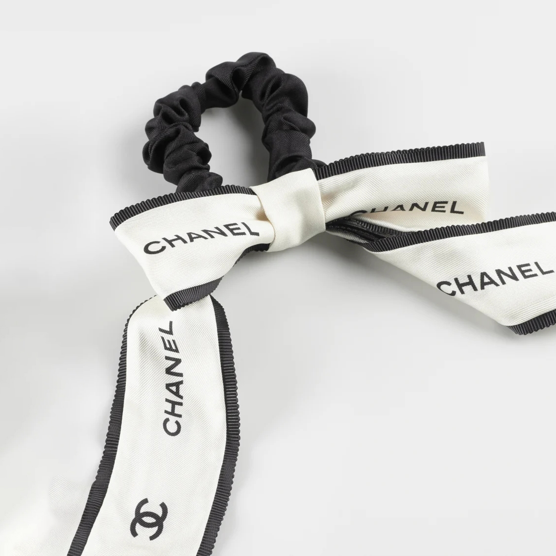 Chanel NIGO Women's Logo Print Mulberry Silk Headband Jewelry #nigo51711