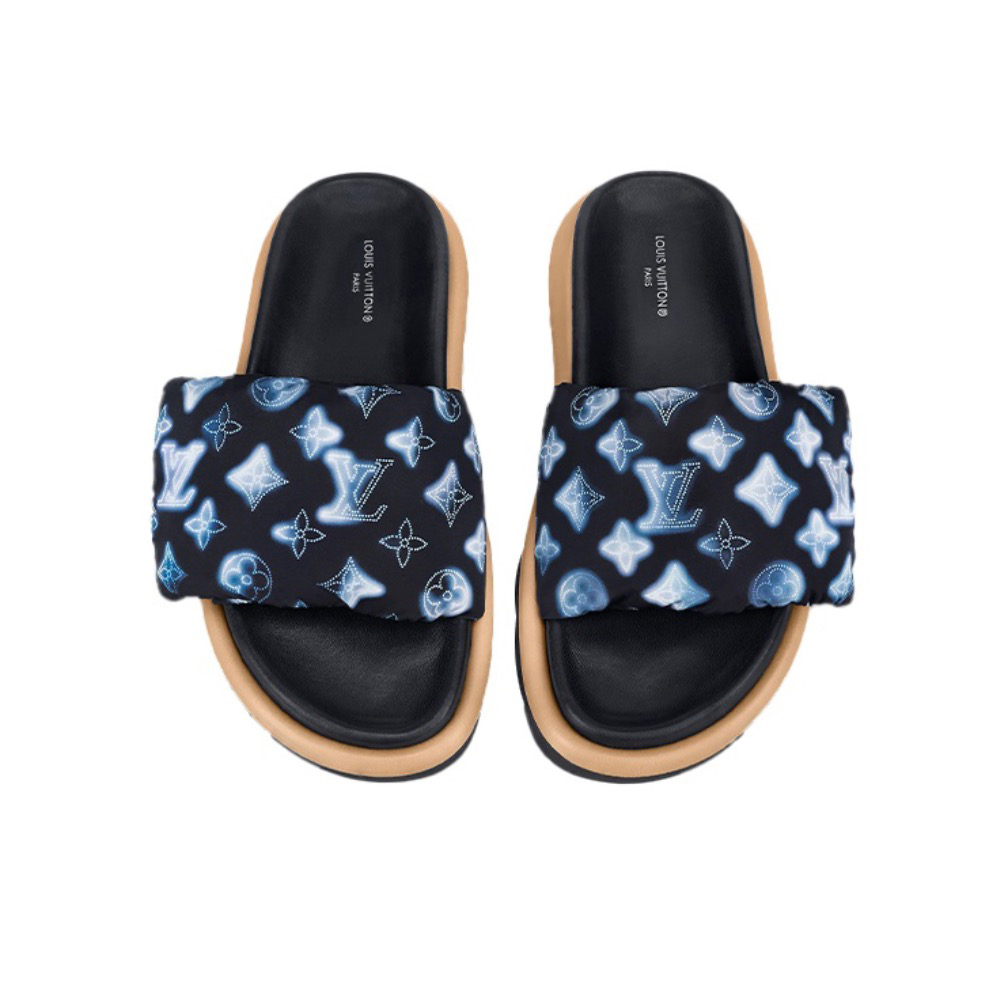 Louis Vuitton NIGO Gradient Printed Logo Flat Casual Slippers Shoes #nigo54932