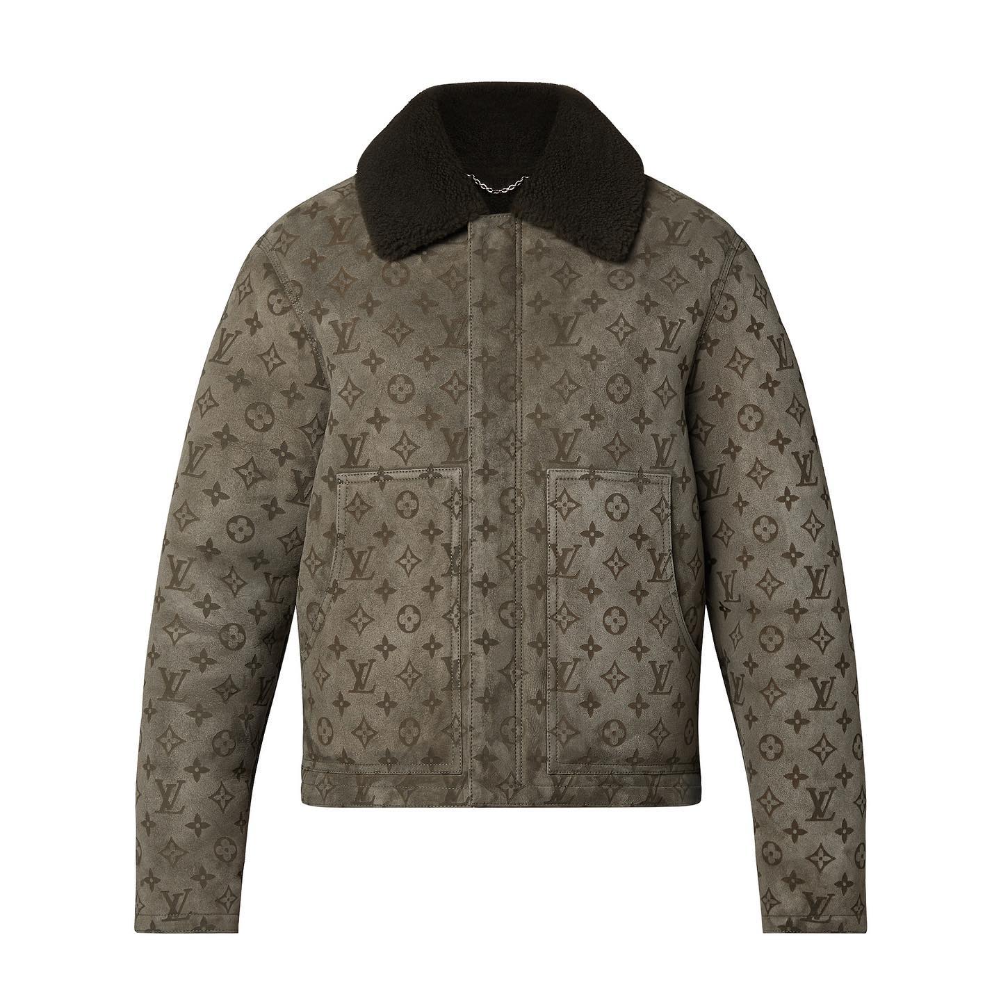 Louis Vuitton Shearling Tunic Leather Jacket Coat #nigo6461