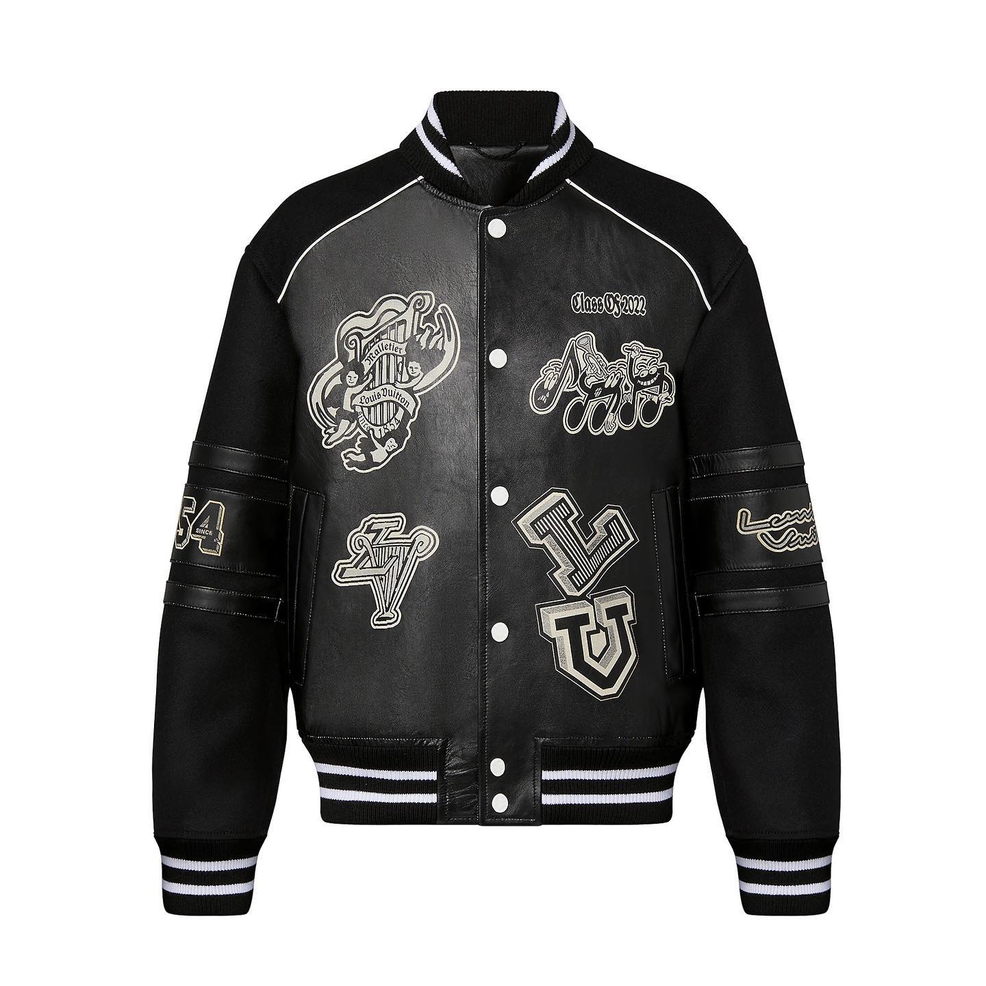 Louis Vuitton Men Leather Jacket Baseball Wear Coat #nigo9456