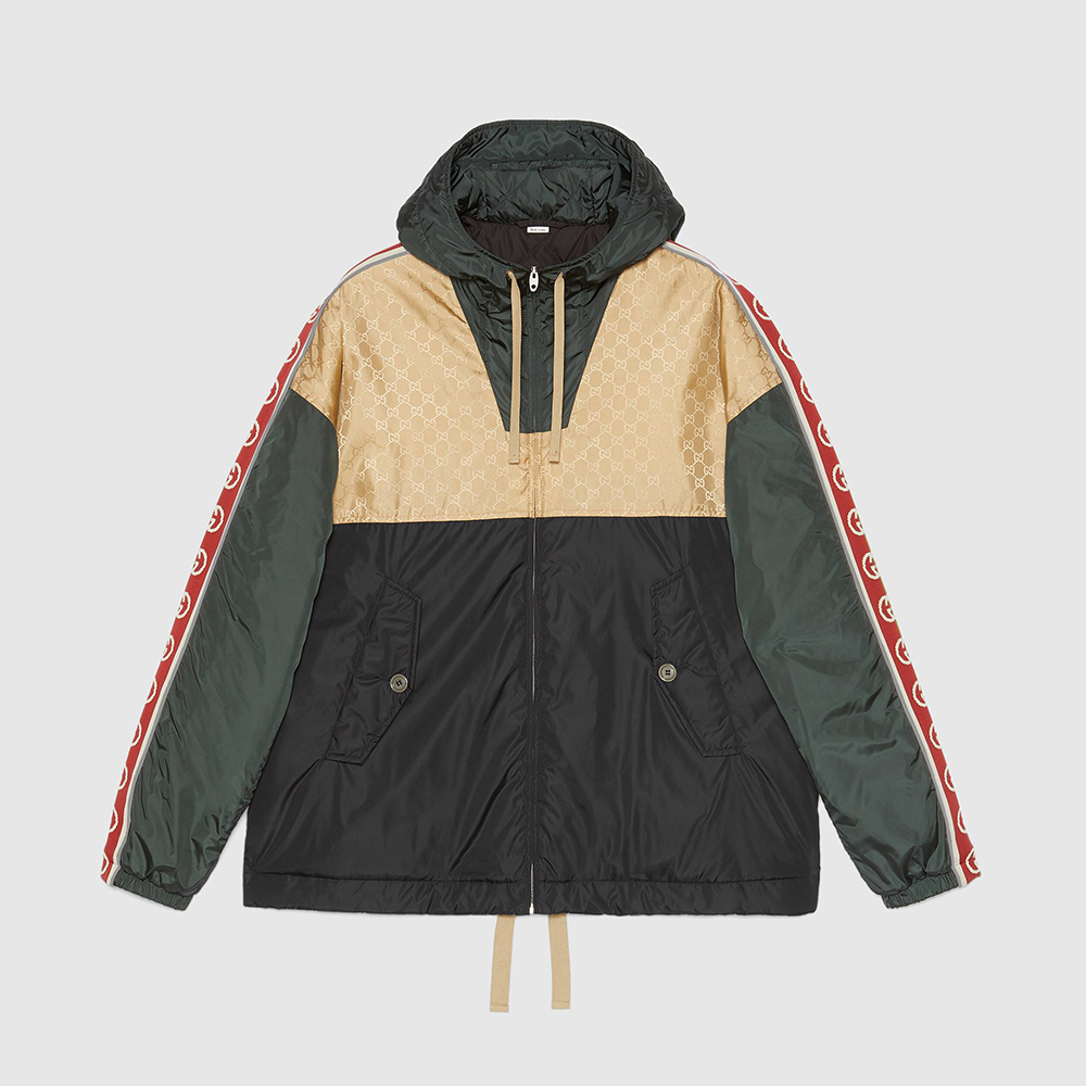 GUCCI Jacquard Nylon Jacket Coat #nigo3696