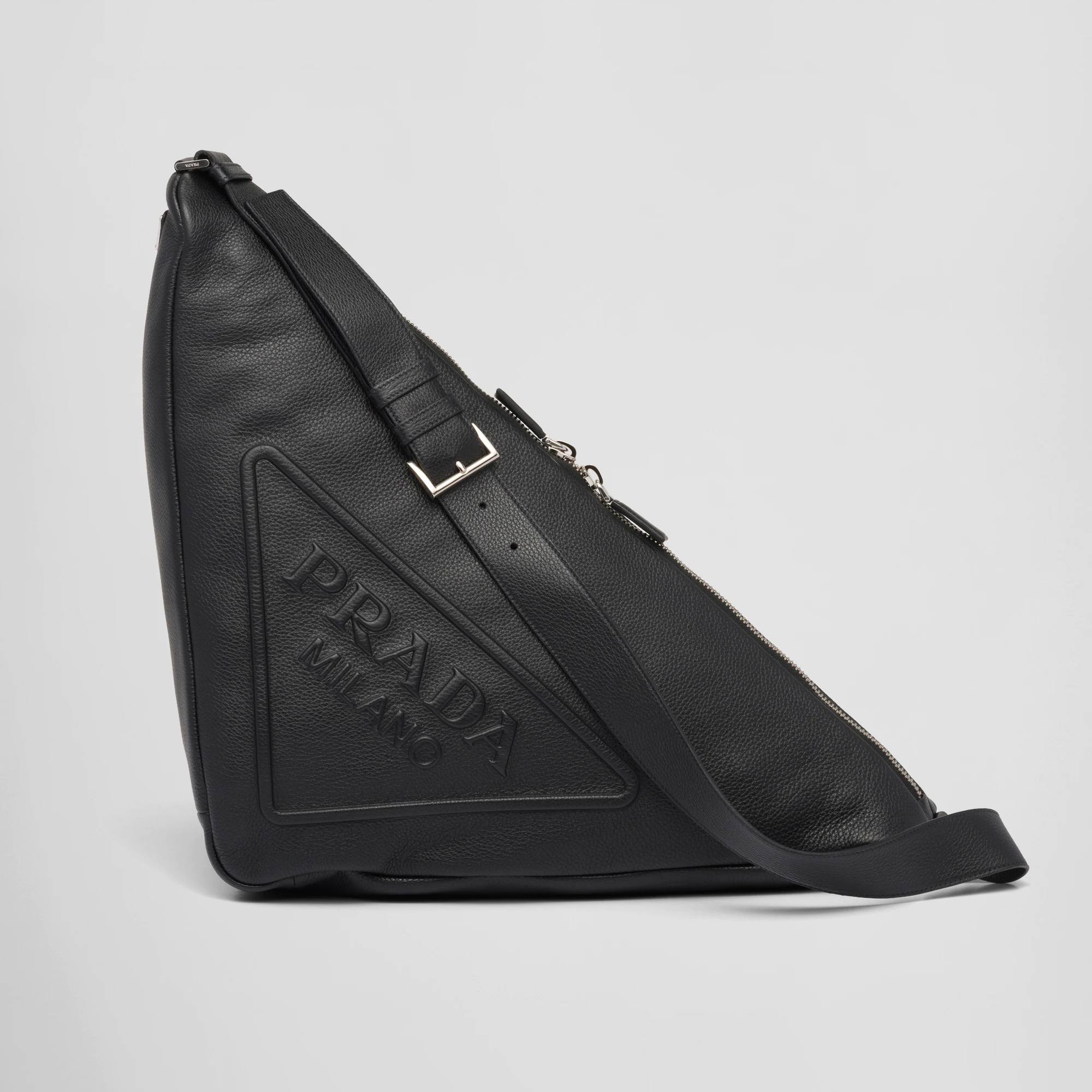 Prada Leather Oversized Triangle Bag #nigo53765