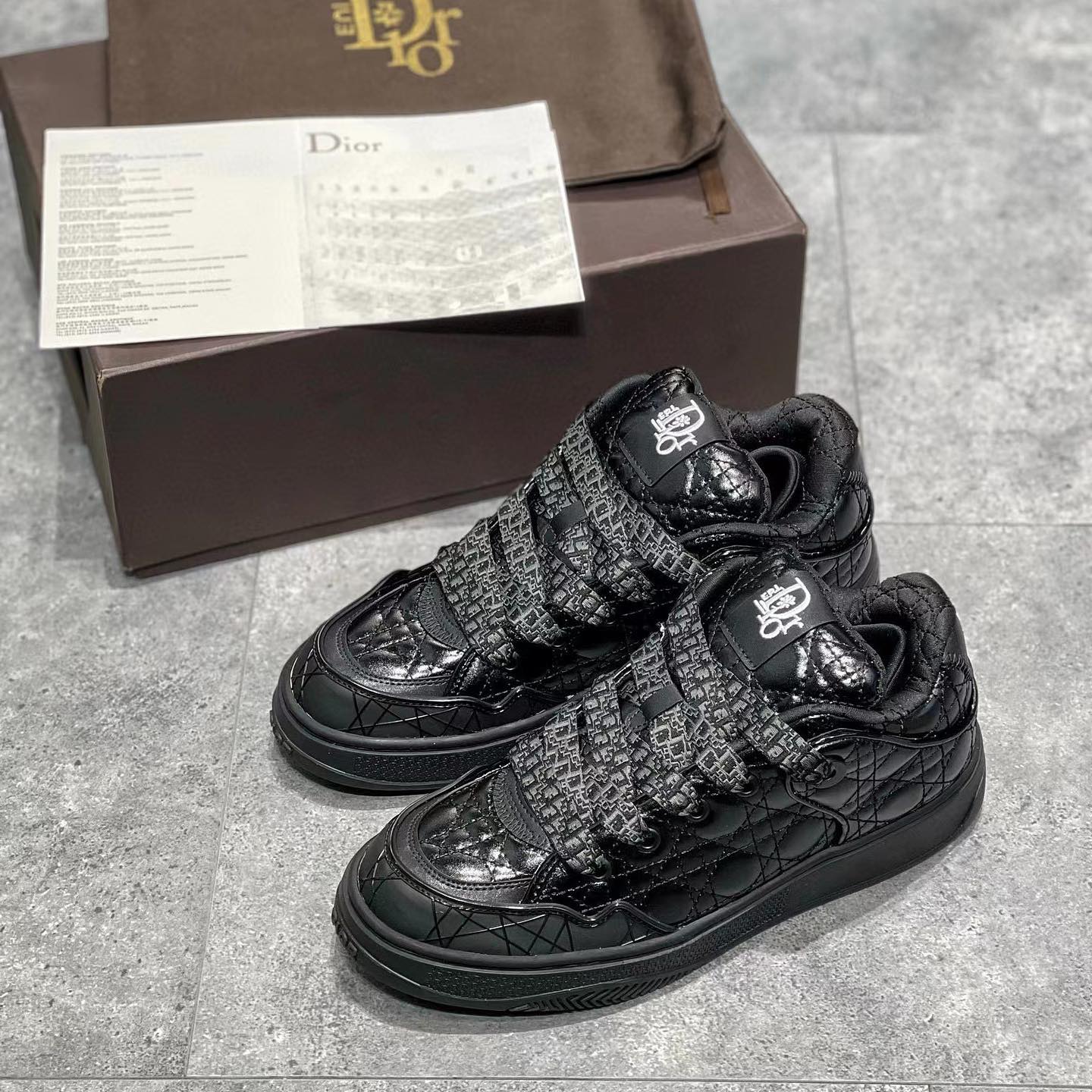 Dior NIGO Bread Leather High Top Sneakers Shoes #nigo9453