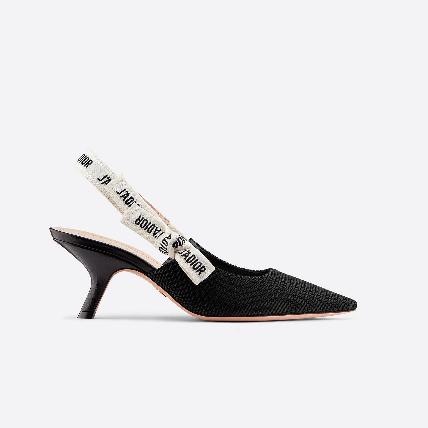 Dior NIGO Embroidered Video Slingback Black Pumps Shoes #nigo54229