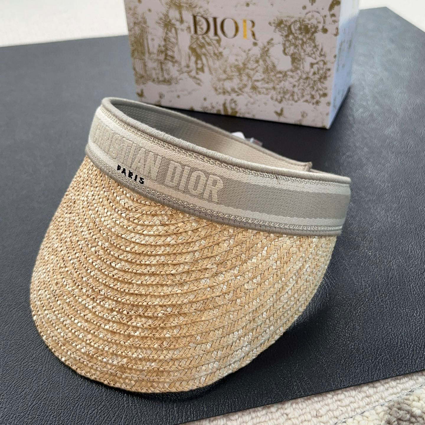 DIOR NIGO Summer Woven Sun Protection Decorative Hat Accessories #nigo57248