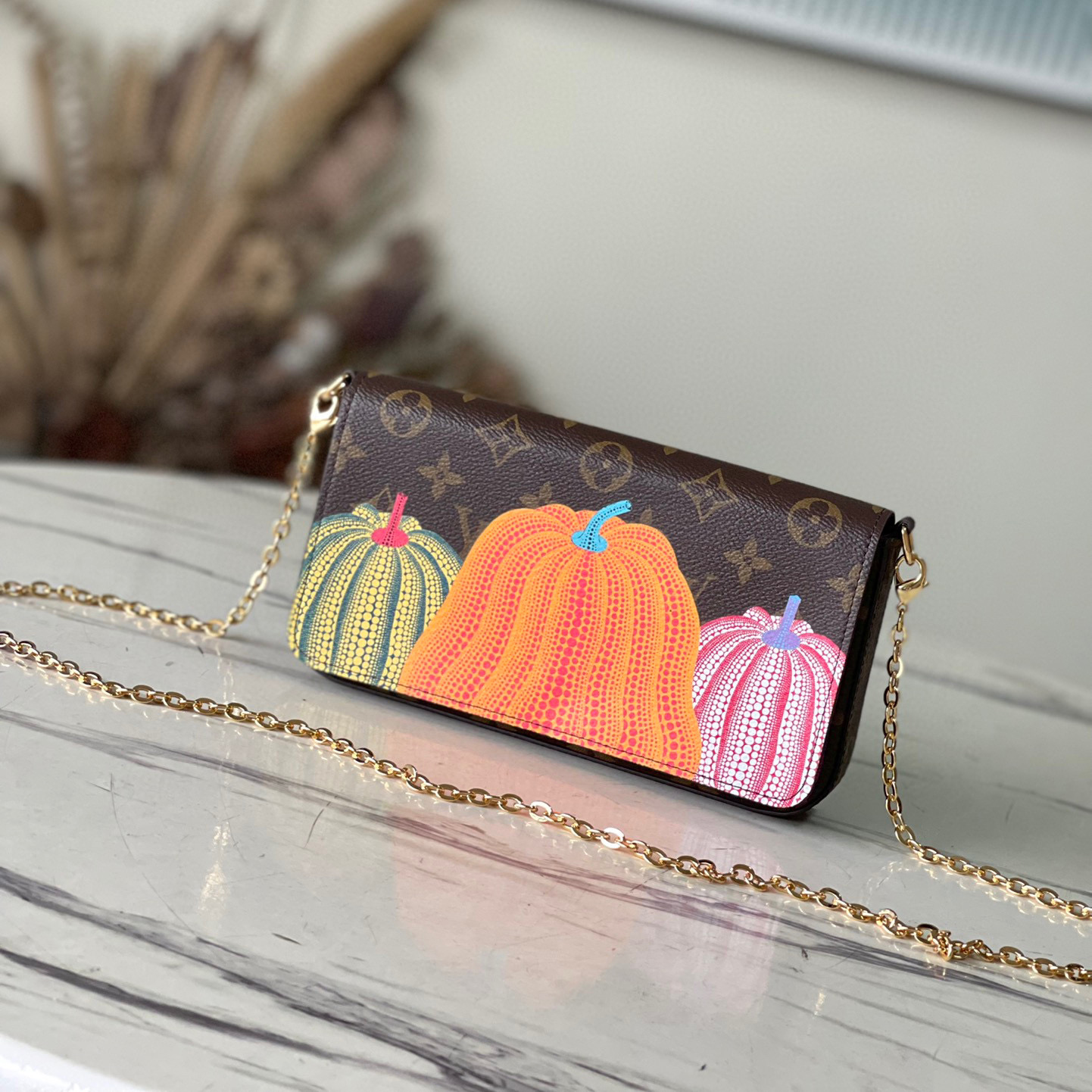 Louis Vuitton NIGO Leather Rectangular Chain Bag Accessories #nigo57486