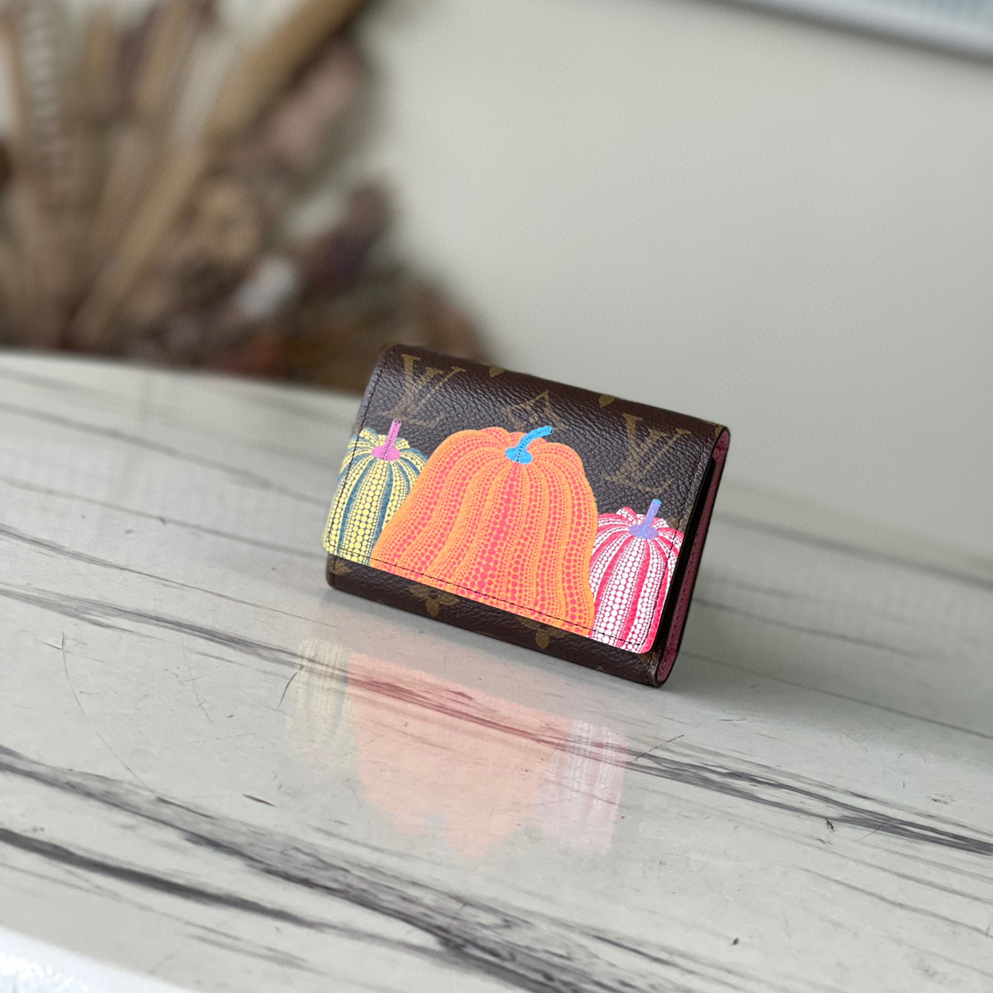 Louis Vuitton NIGO Leather Square Printed Small Wallet bag Accessories #nigo57488