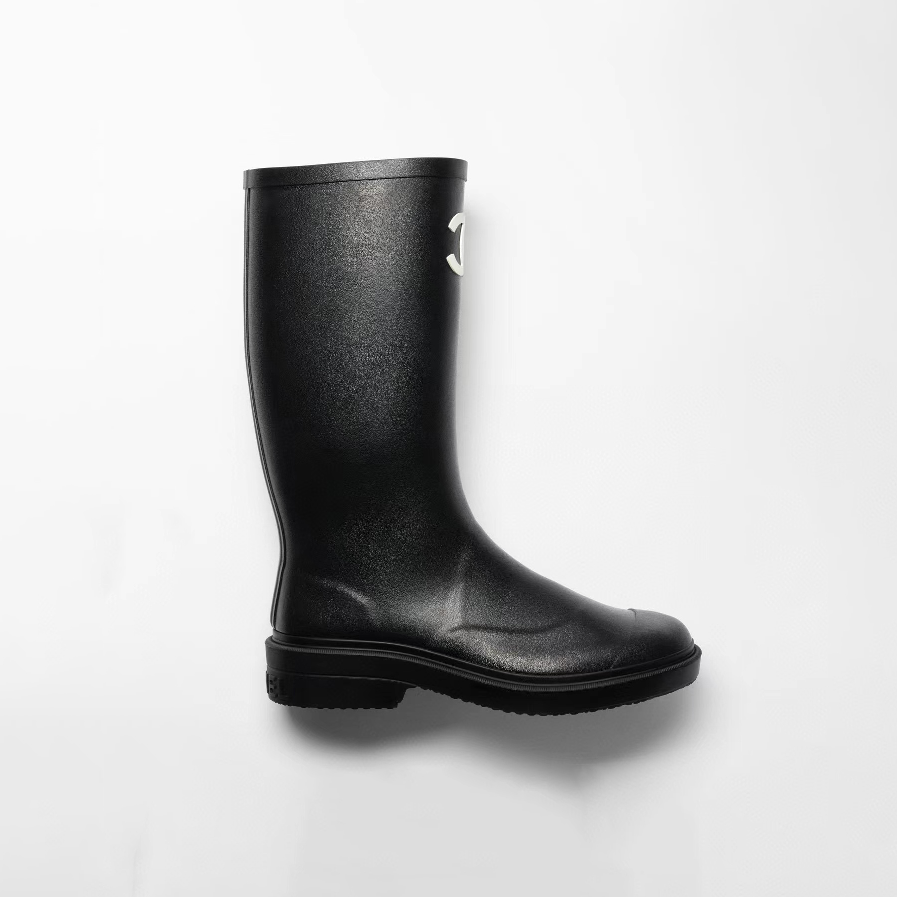Chanel NIGO Black High Barrel Leather Boots And Shoes #nigo57532