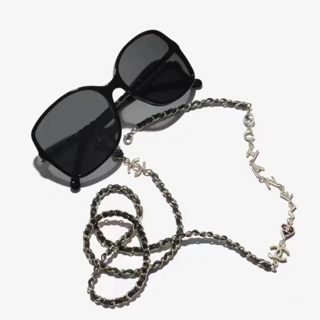 Chanel NIGO Sunscreen Decorative Chain Sunglasses Accessories #nigo57541