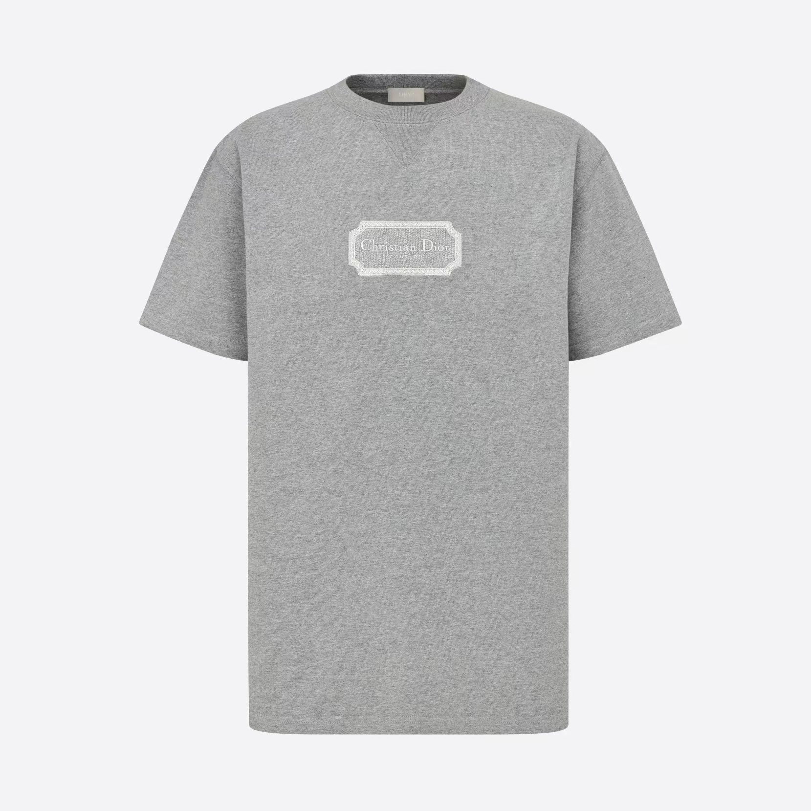 Dior NIGO Man Embroidered Logo Round Neck Solid T-shirt #nigo3498