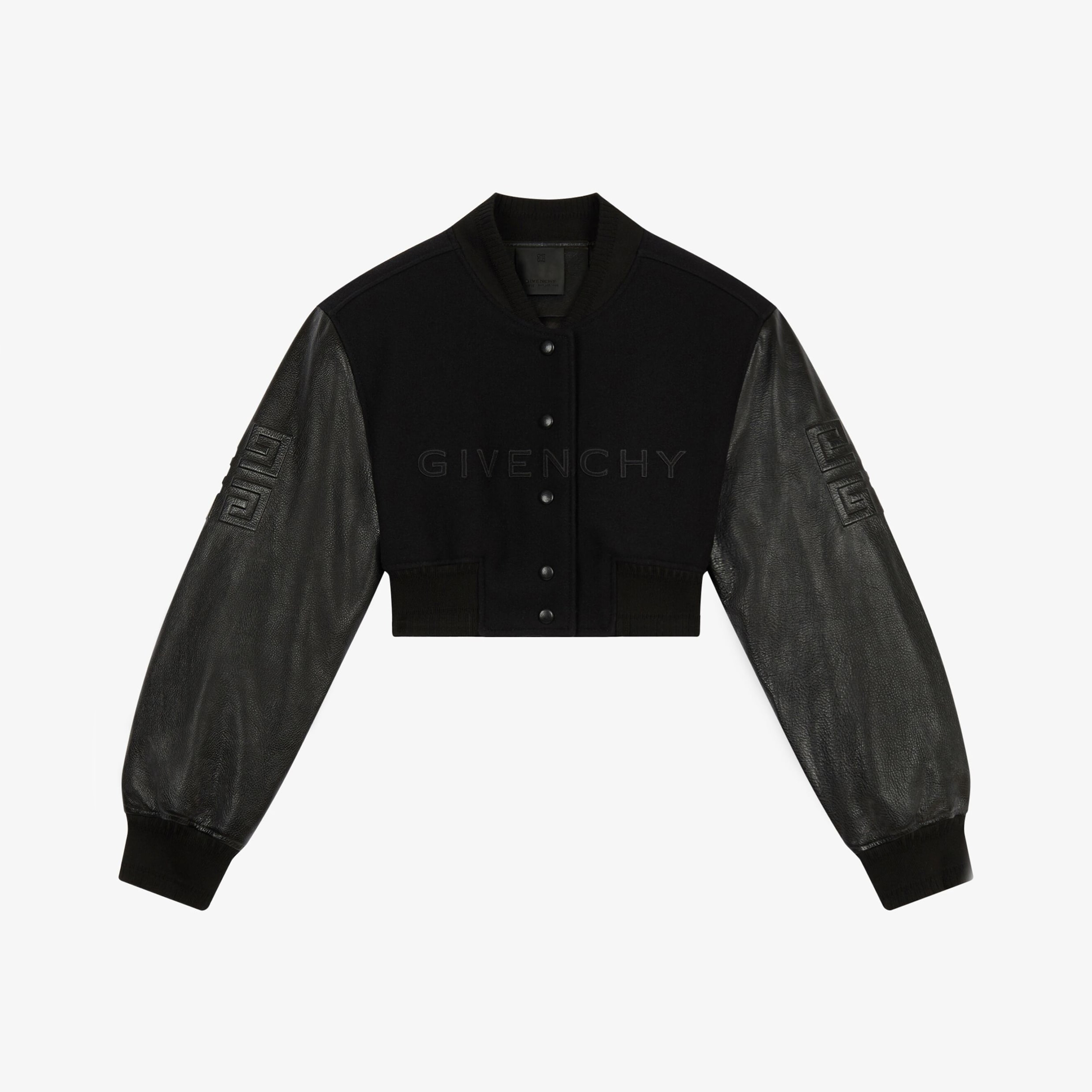 Givenchy NIGO Woman Long sleeved leather jacket with patchwork short jacket #nigo57612