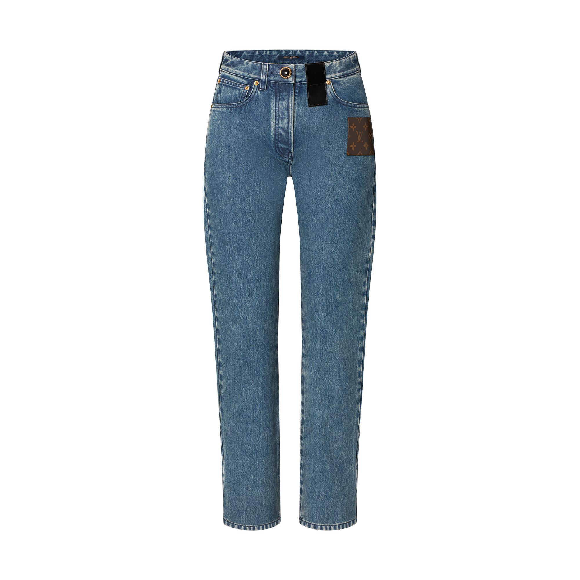 Louis Vuitton NIGO Woman Denim Slim Fit Pants #nigo57641