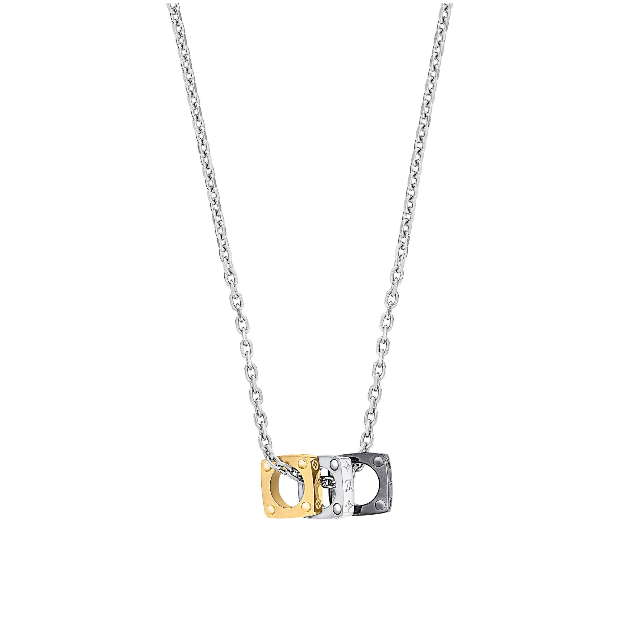 Louis Vuitton Monogram Bold Ring Circle Necklace #nigo84122