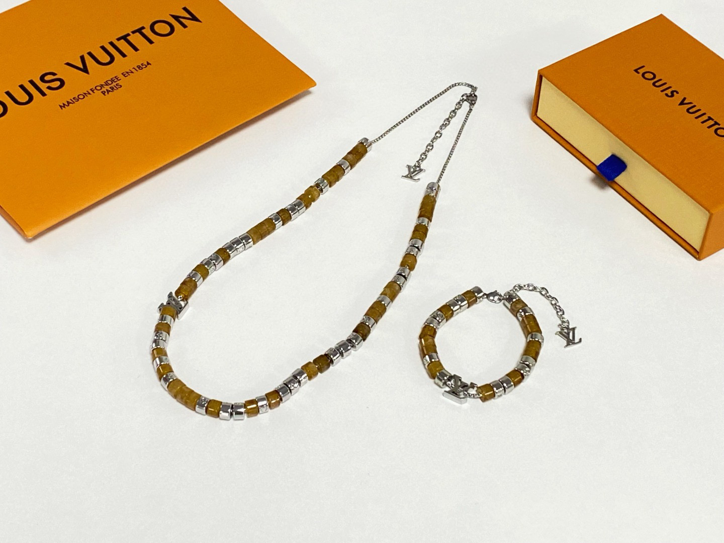 Louis Vuitton NIGO Accessories Vintage Bead Spliced Necklace Bracelet #nigo84126