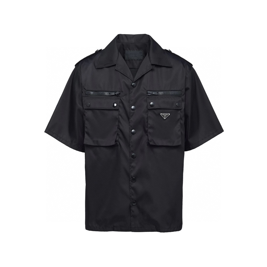 Prada NIGO Man Nylon Button Short Sleeve Shirt #nigo94644