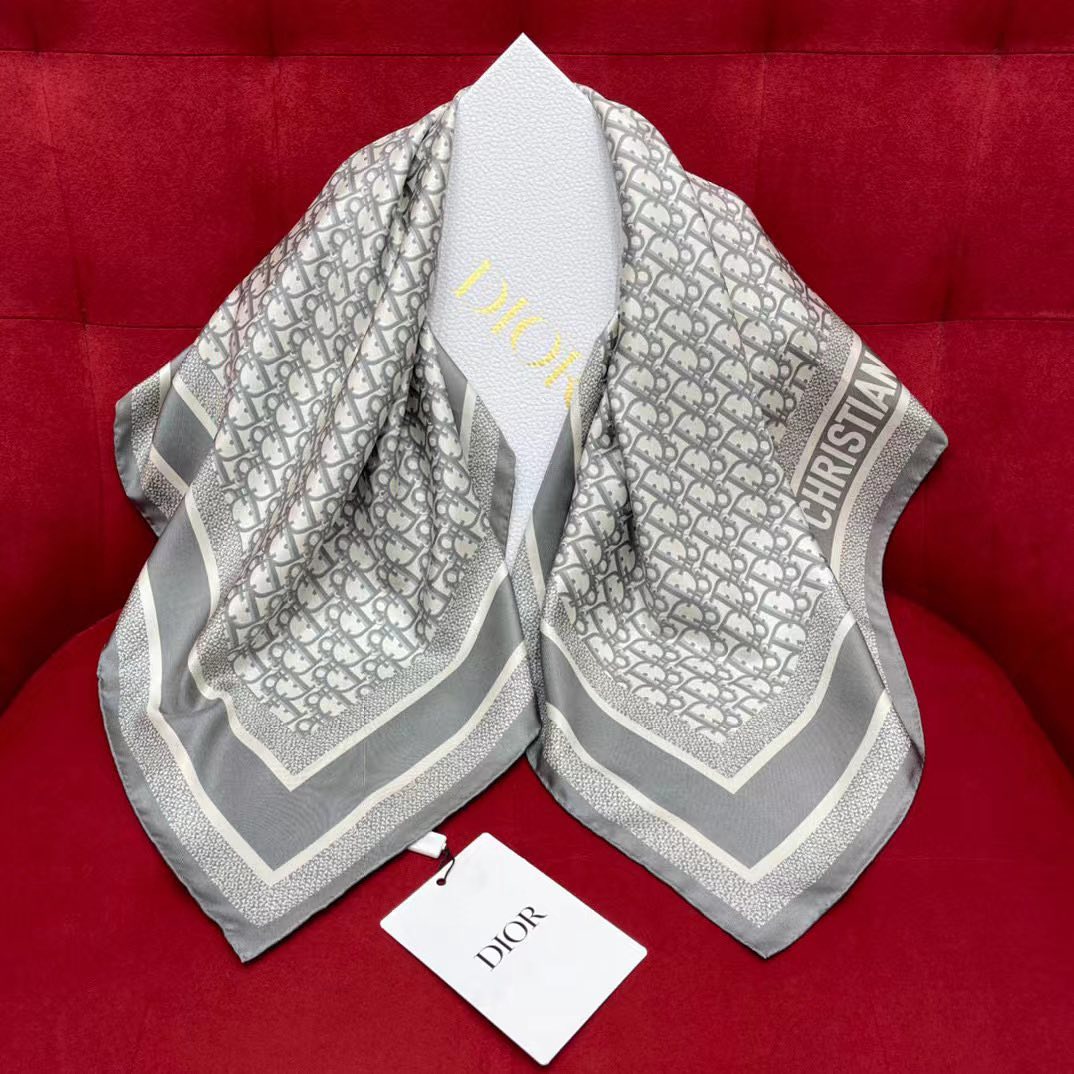 Dior  NIGO Iconic Printed Logo Silk Accessories Scarf #nigo55187