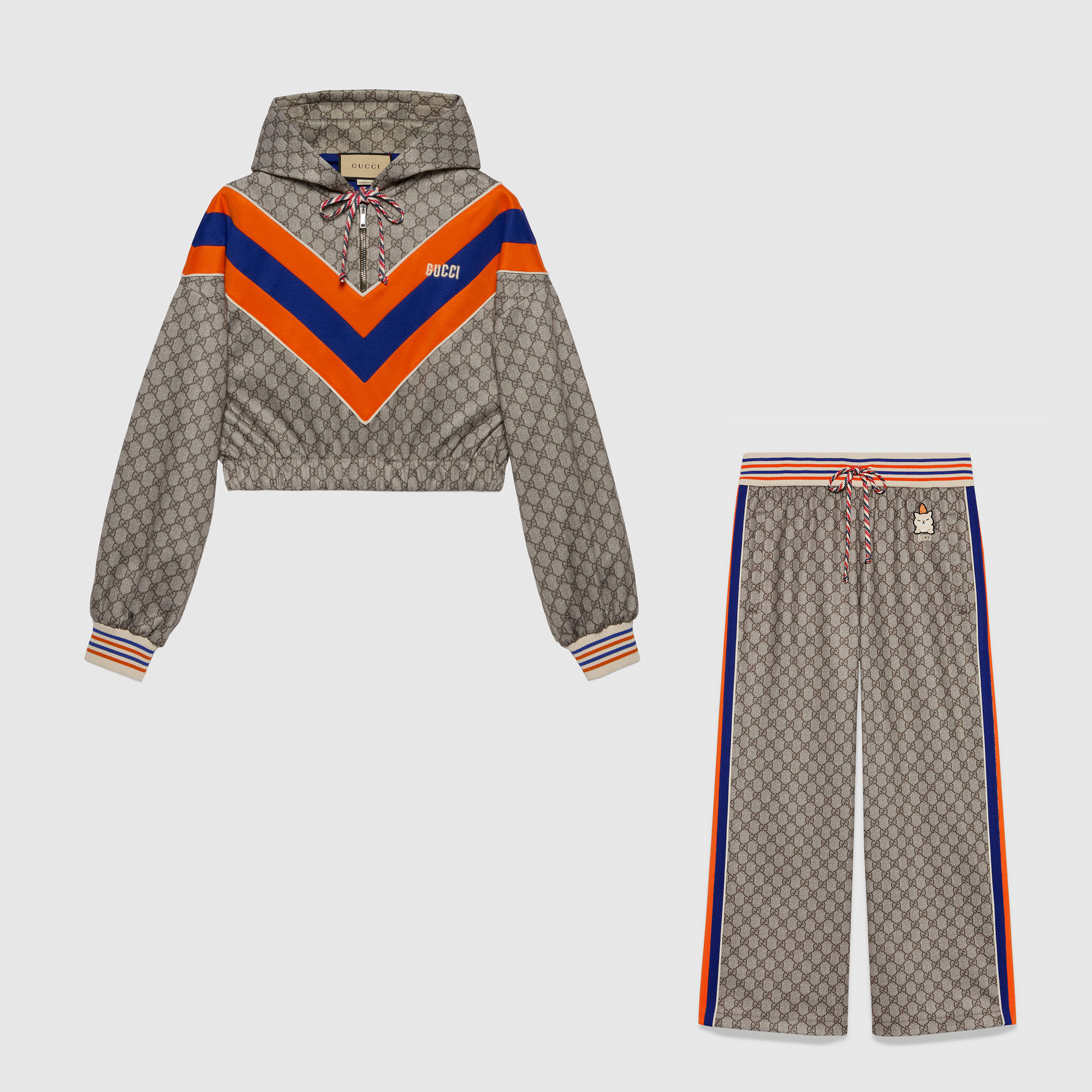 Gucci NIGO Woman Short Hooded Sweater And Pants Set #nigo57721