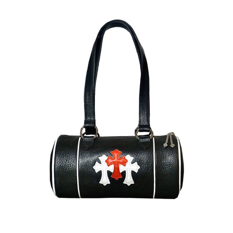 CH NIGO Red and Black Cross Pillar Handbag Travel Bag #nigo54391
