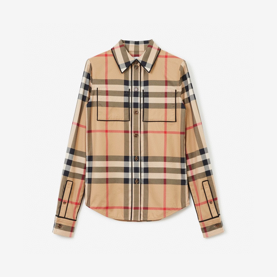 Burberry NIGO Woman Checkered Long Sleeved Button Up Top #nigo57751