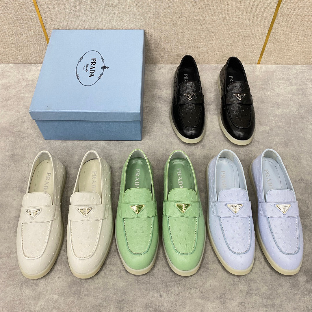 Prada NIGO Leather Hollowed Out Bean Shoes #nigo57776