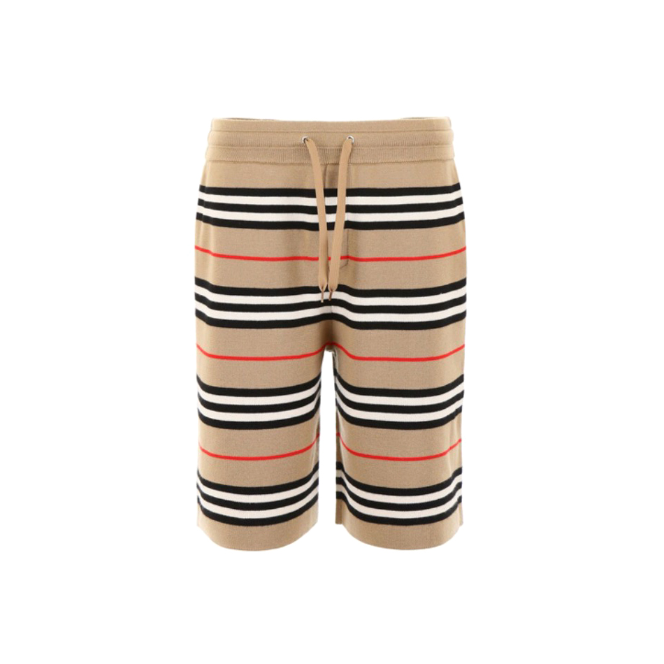 Burberry NIGO Man Khaki Plaid Lace Up Shorts pants #nigo94584