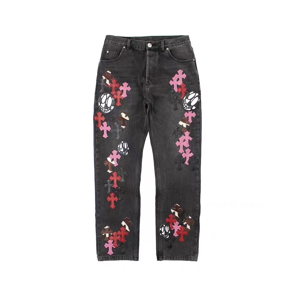Chrome Hearts NIGO Man Washed Colorful Jeans Pants #nigo94677
