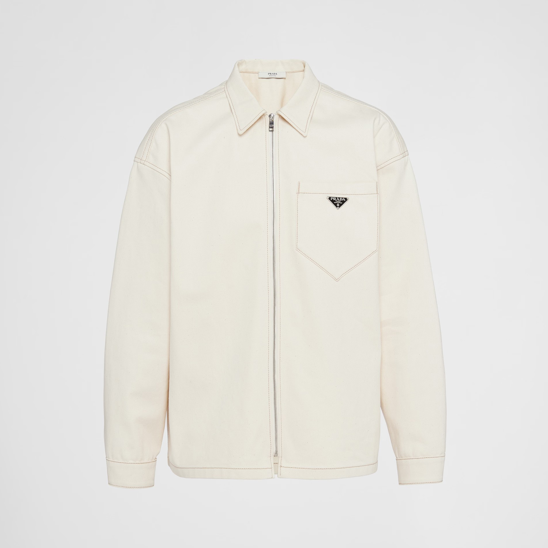 Prada NIGO Man White Denim Jacket #nigo94675
