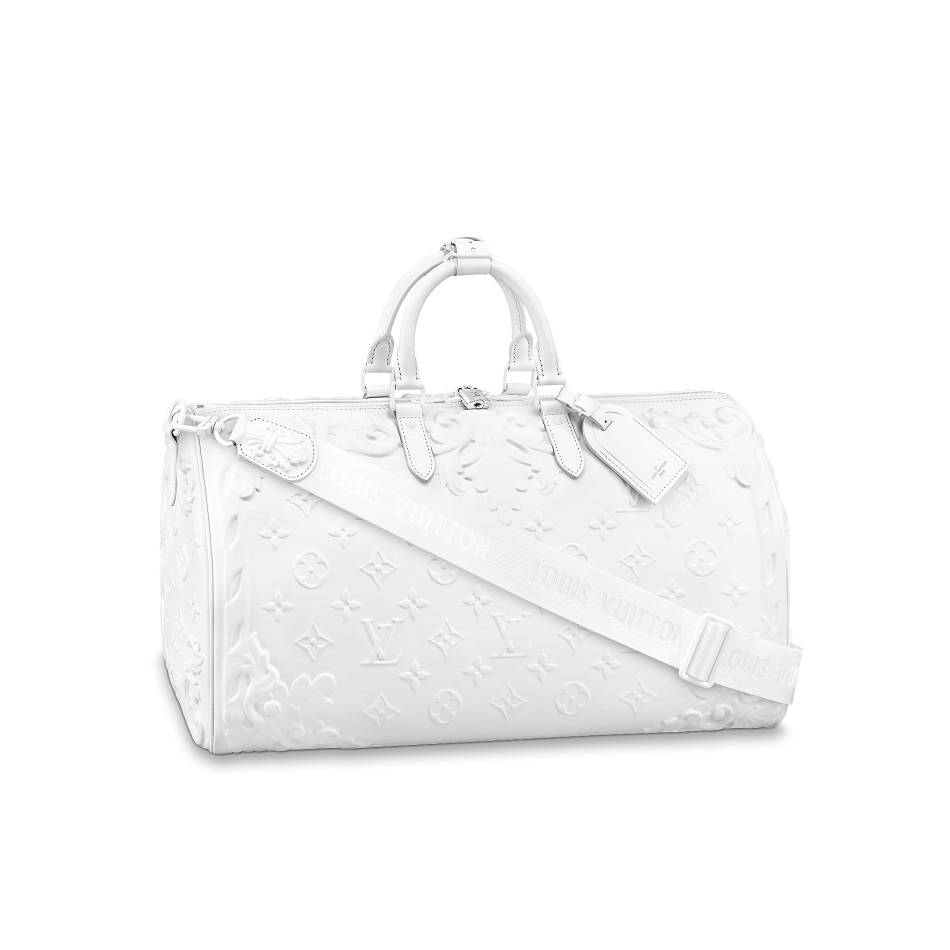 Louis Vuitton NIGO Embossed Leather Travel Handbag Bag #nigo94621