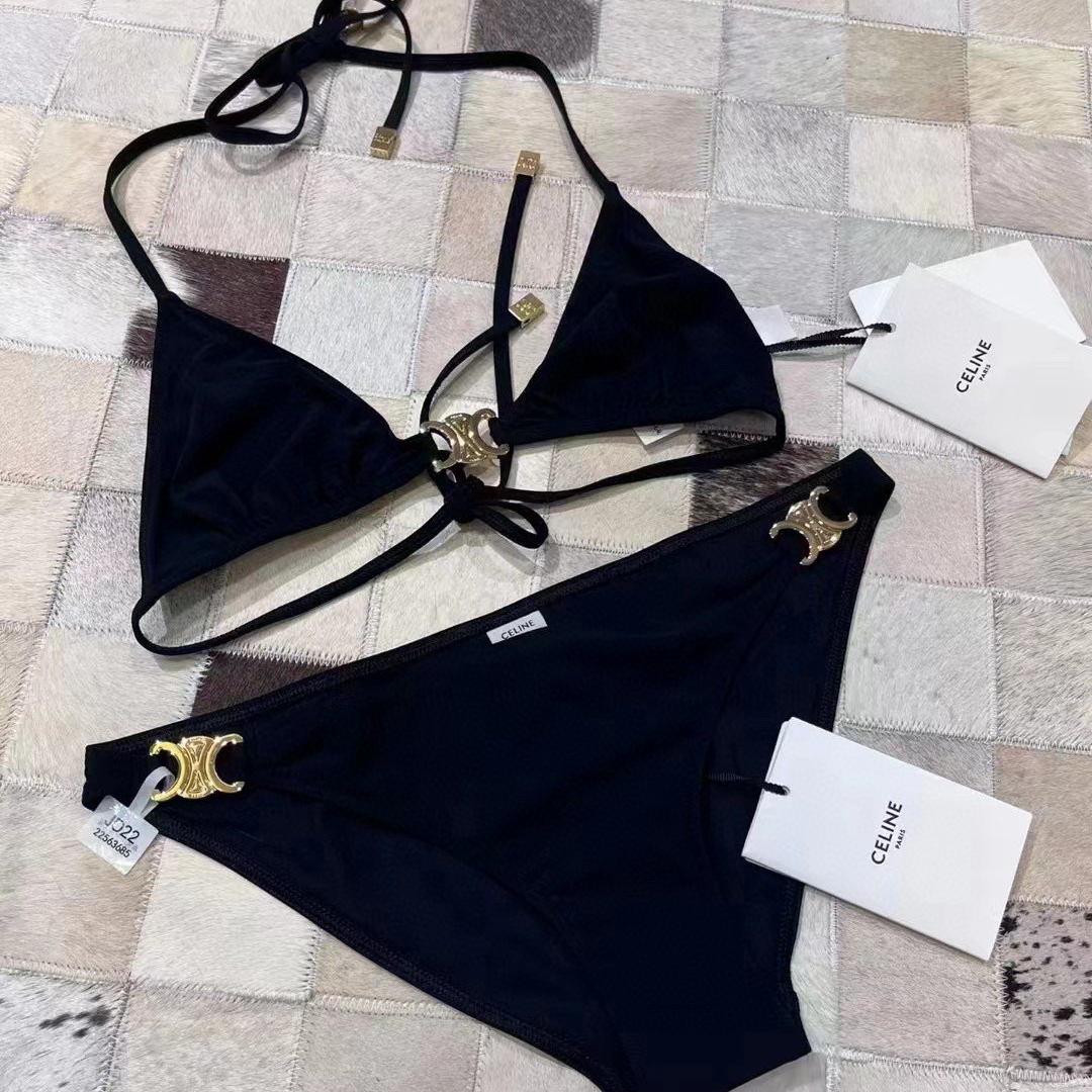 Celine NIGO Woman Summer Black Bikini Two Piece Set #nigo57918