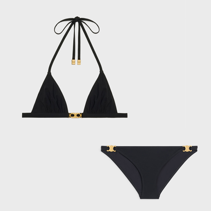 Celine NIGO Woman Summer Black Bikini Two Piece Set #nigo57918