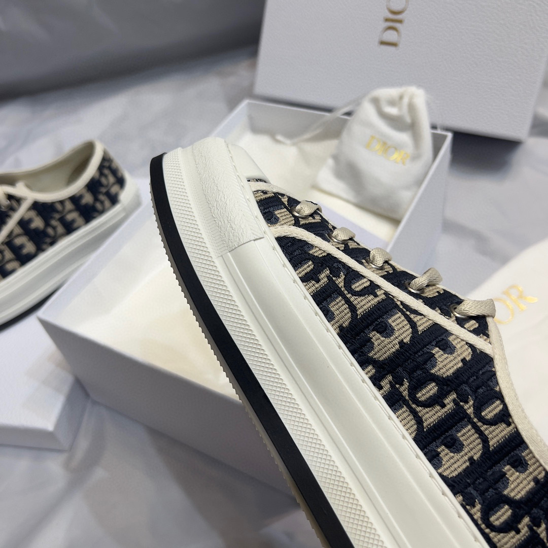 Dior NIGO Old Flower Canvas Flat Bottom Shoes #nigo58137