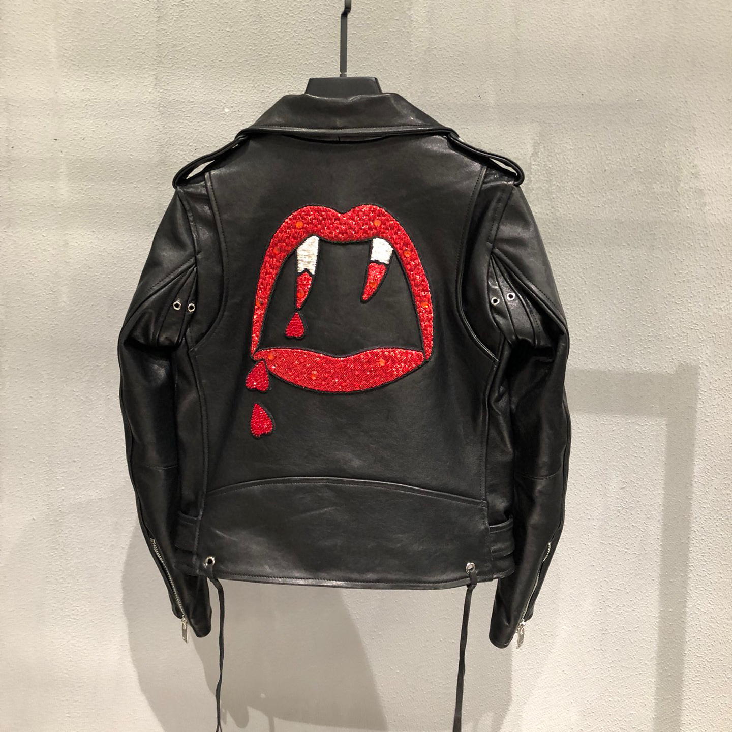 Chrome Hearts NIGO Man Motorcycle Leather Jacket Coat #nigo94753