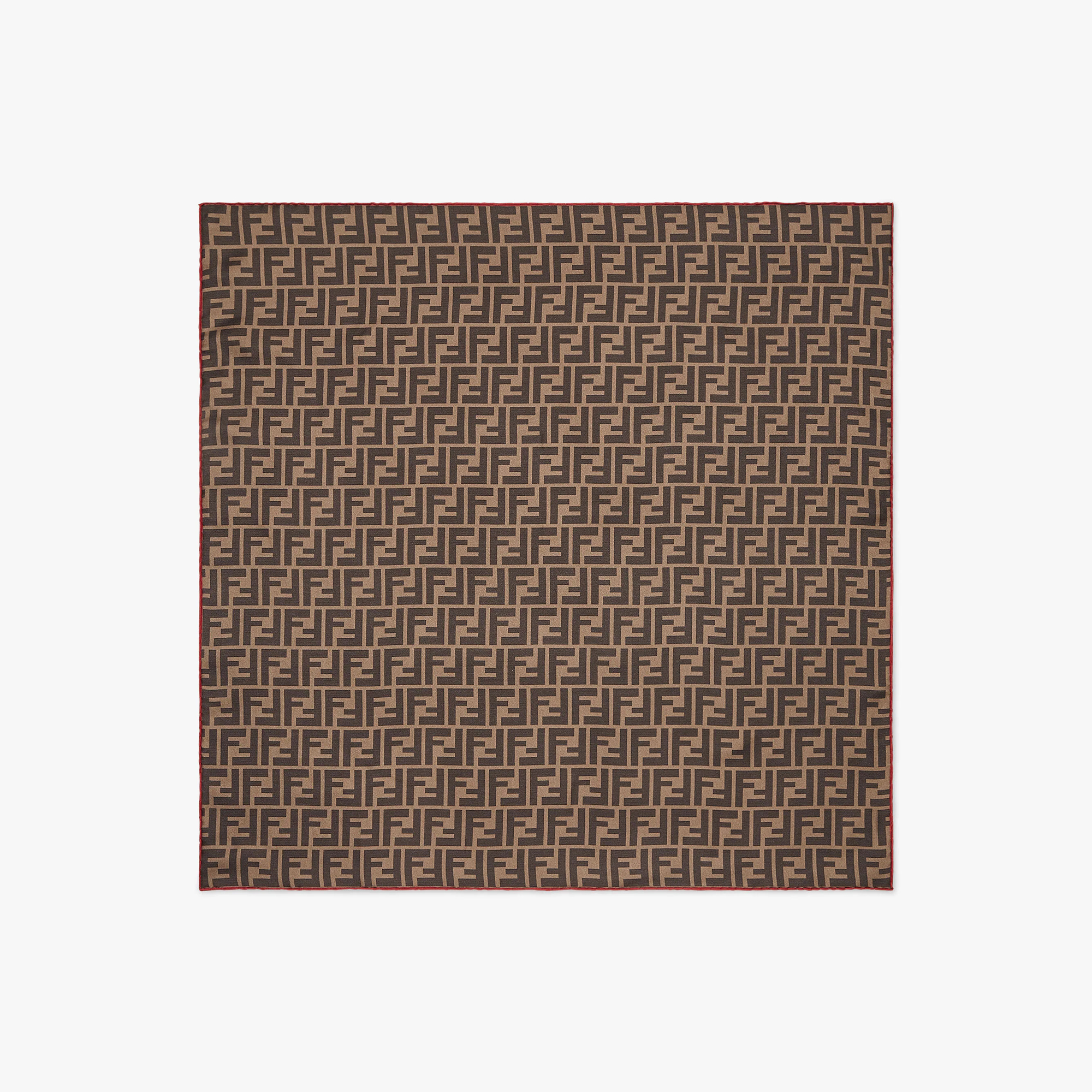 Fendi NIGO Coffee Printed Square Scarf Accessories #nigo57962