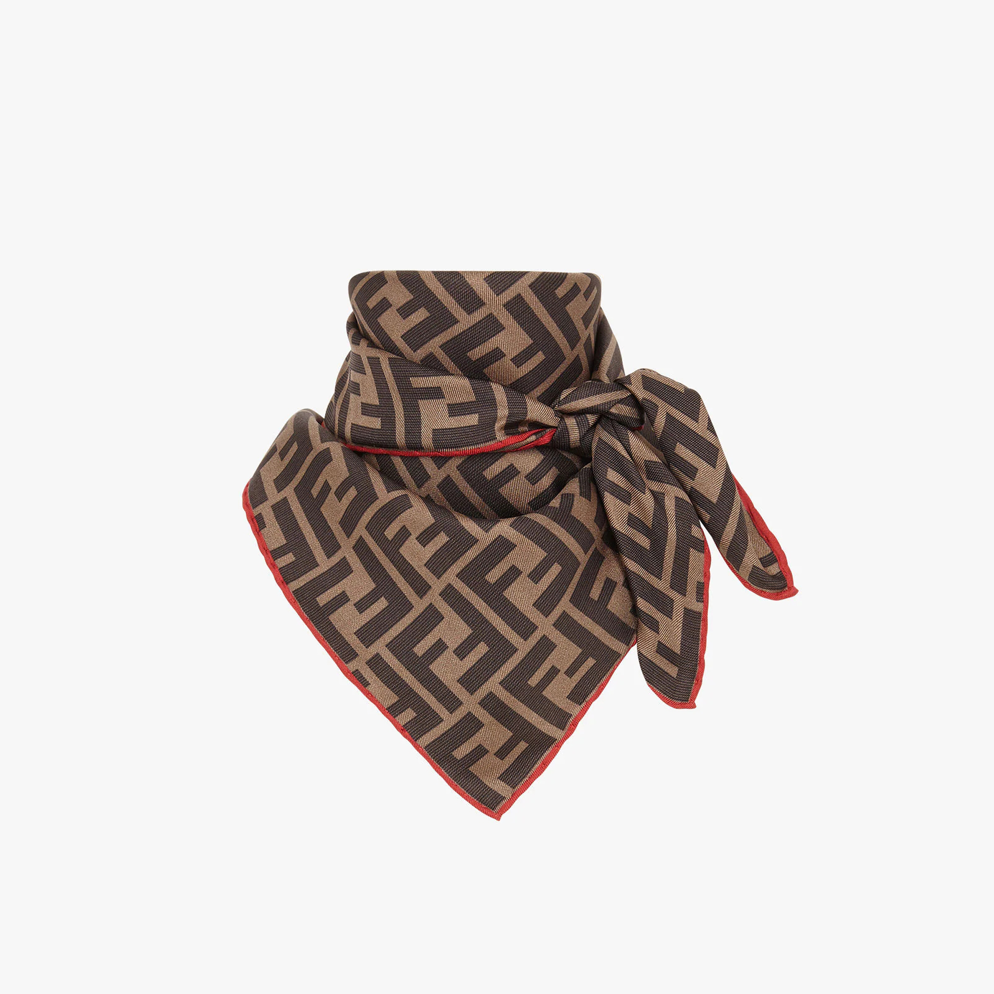 Fendi NIGO Coffee Printed Square Scarf Accessories #nigo57962