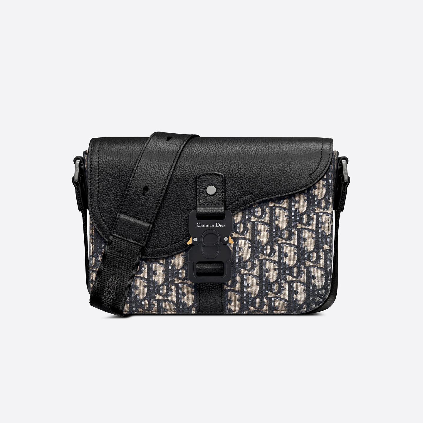 DIOR Black Leather Shoulder Bag #nigo8412