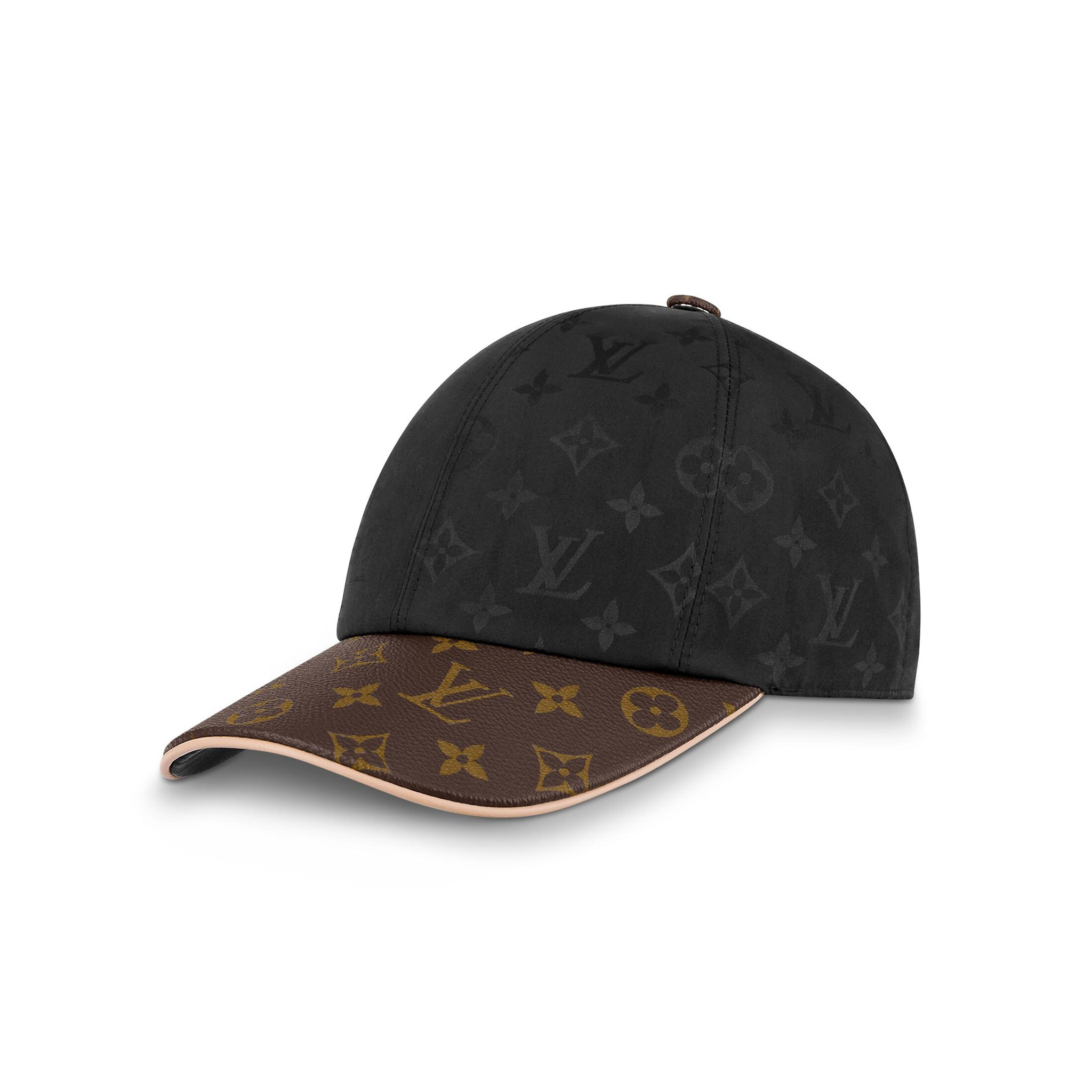 Louis Vuitton NIGO Black Leather Panel Baseball Cap Accessories #nigo21116