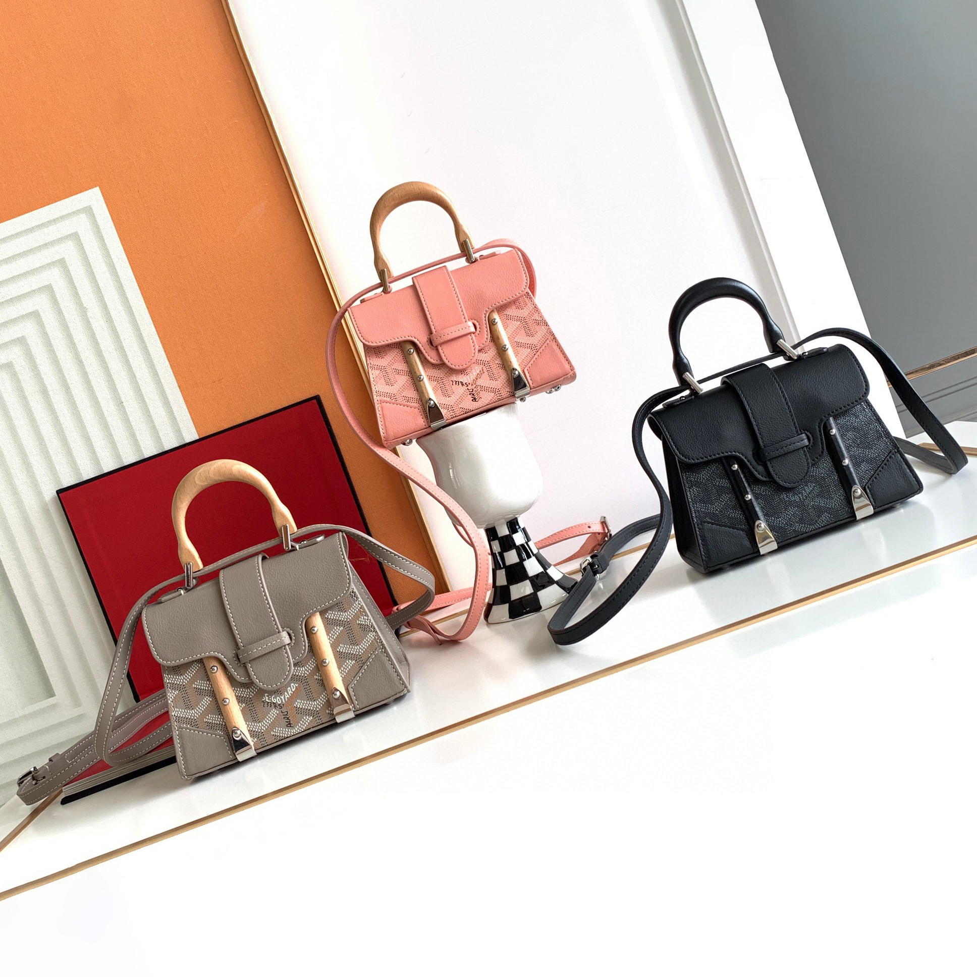 Goyard NIGO Leather Printed Handbag Bag Bags #nigo57991