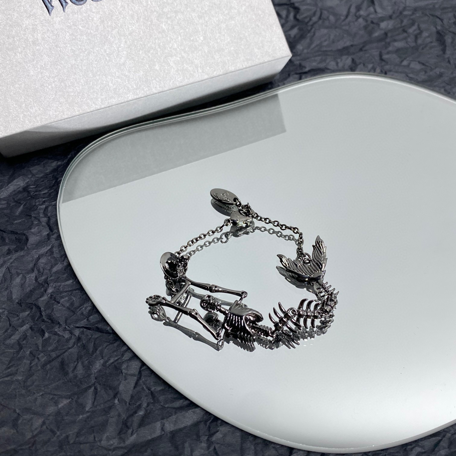 Viviennewestwood NIGO Black Decorative Chain Bracelet Accessories #nigo84137