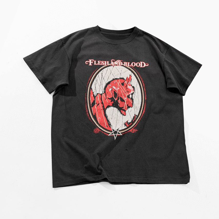 Saint Michael NIGO Printed Short Sleeve T-shirt Ngvp #nigo5497