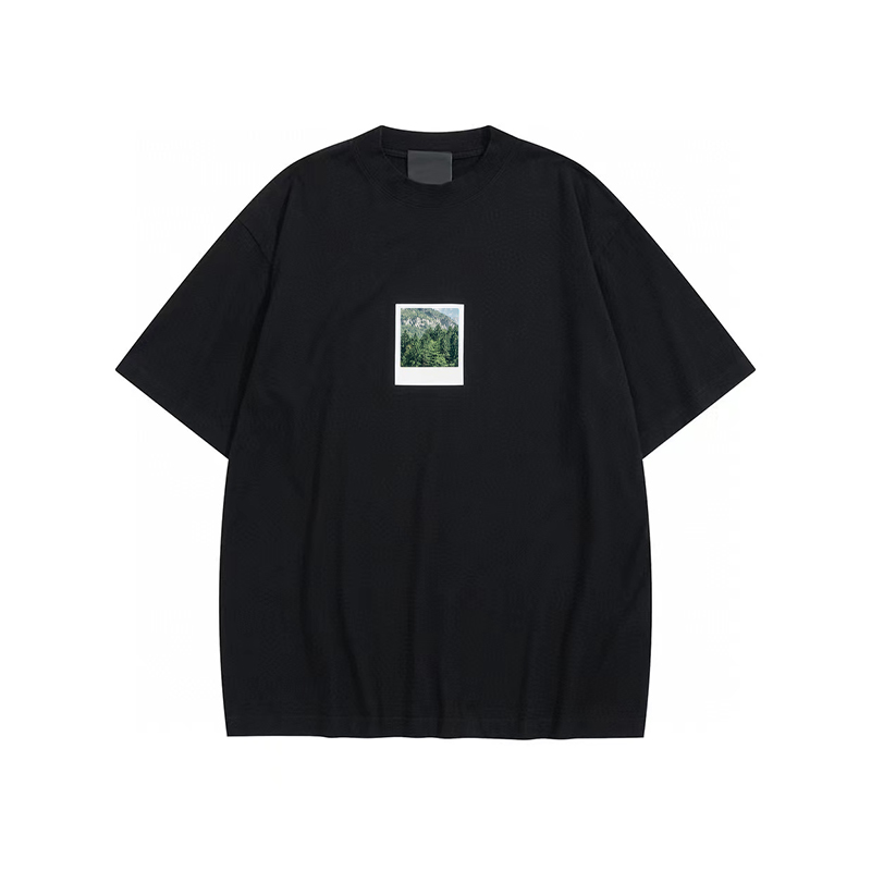 Balenciaga NIGO Man Summer Black Printed Short Sleeved T-shirt Ngvp #nigo5144