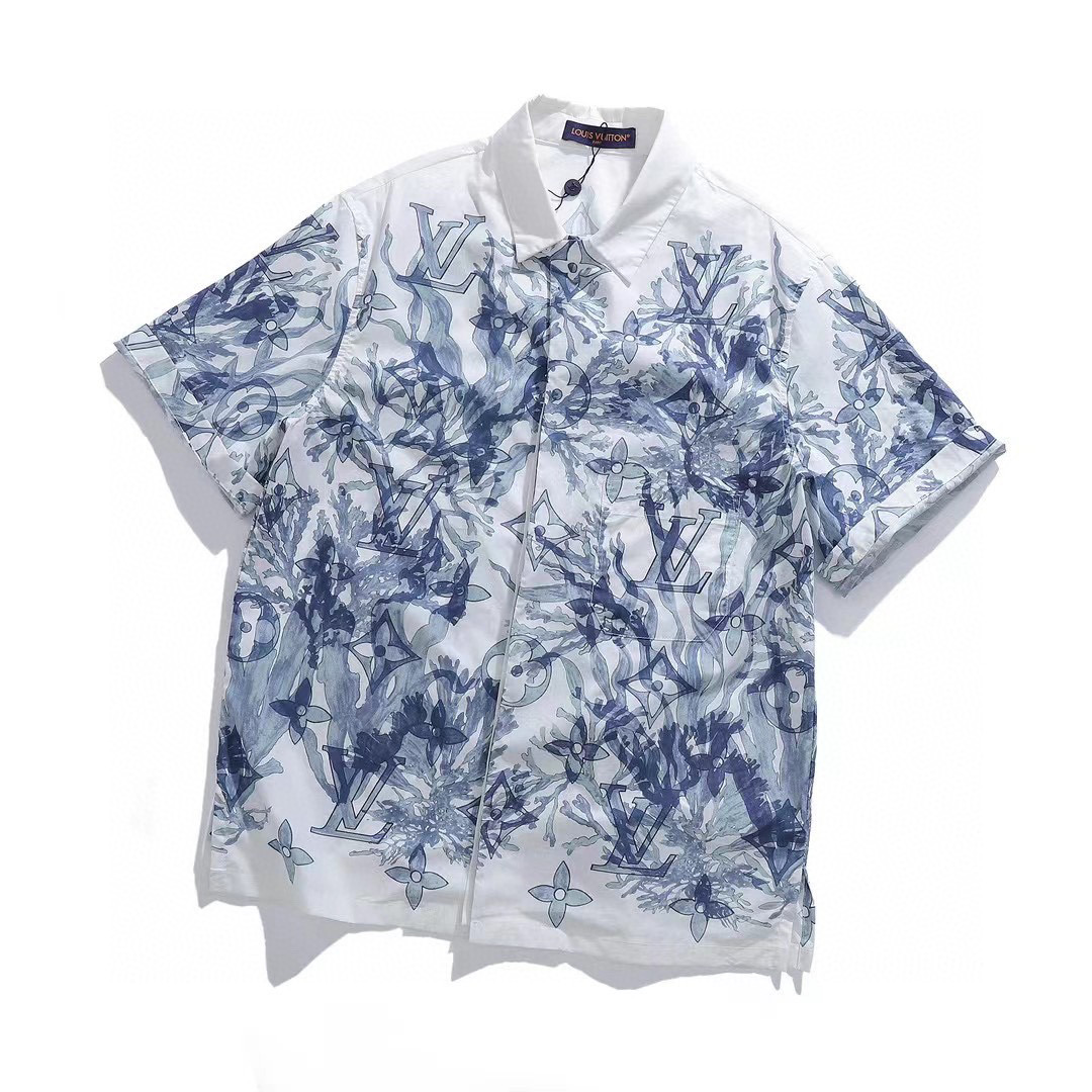 Louis Vuitton NIGO Woman Summer Printed Short Sleeved Shirt #nigo58118