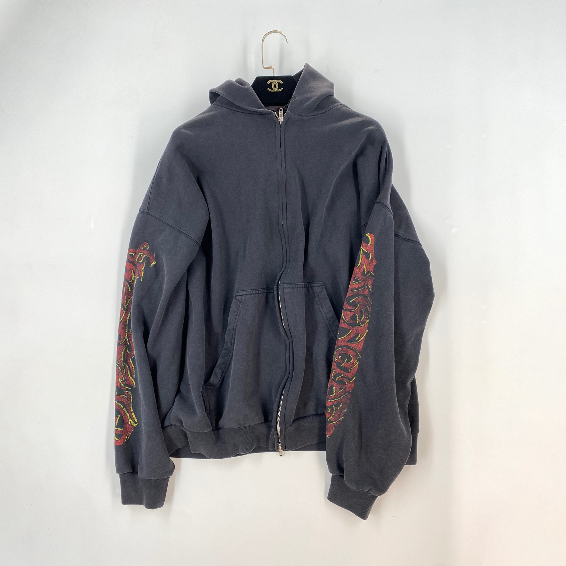 Balenciaga NIGO Man Flame Letter Zipper Hooded Pullover Long Pants Set Suit #nigo94791