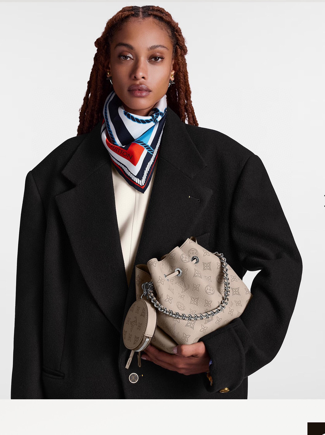 Louis Vuitton NIGO Leather Printed Chain Bucket Bag #nigo58116