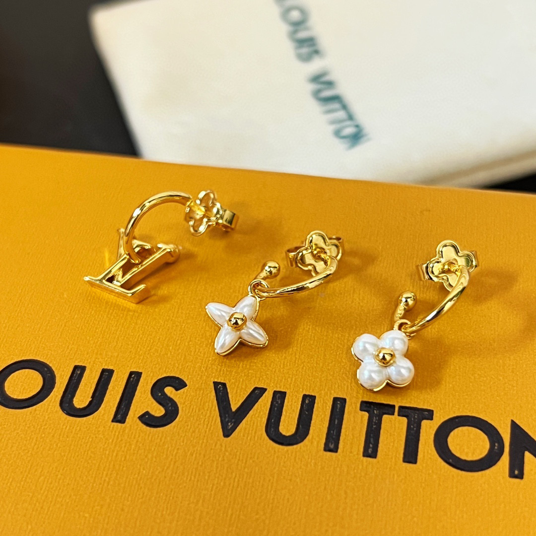 Louis Vuitton NIGO Three Piece Set Of Fashionable Earrings Accessories #nigo84133