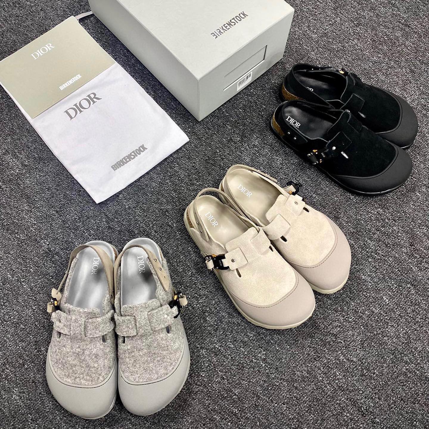 Dior NIGO Woolen Leather Sandals Slippers Shoes Ngvp #nigo94579