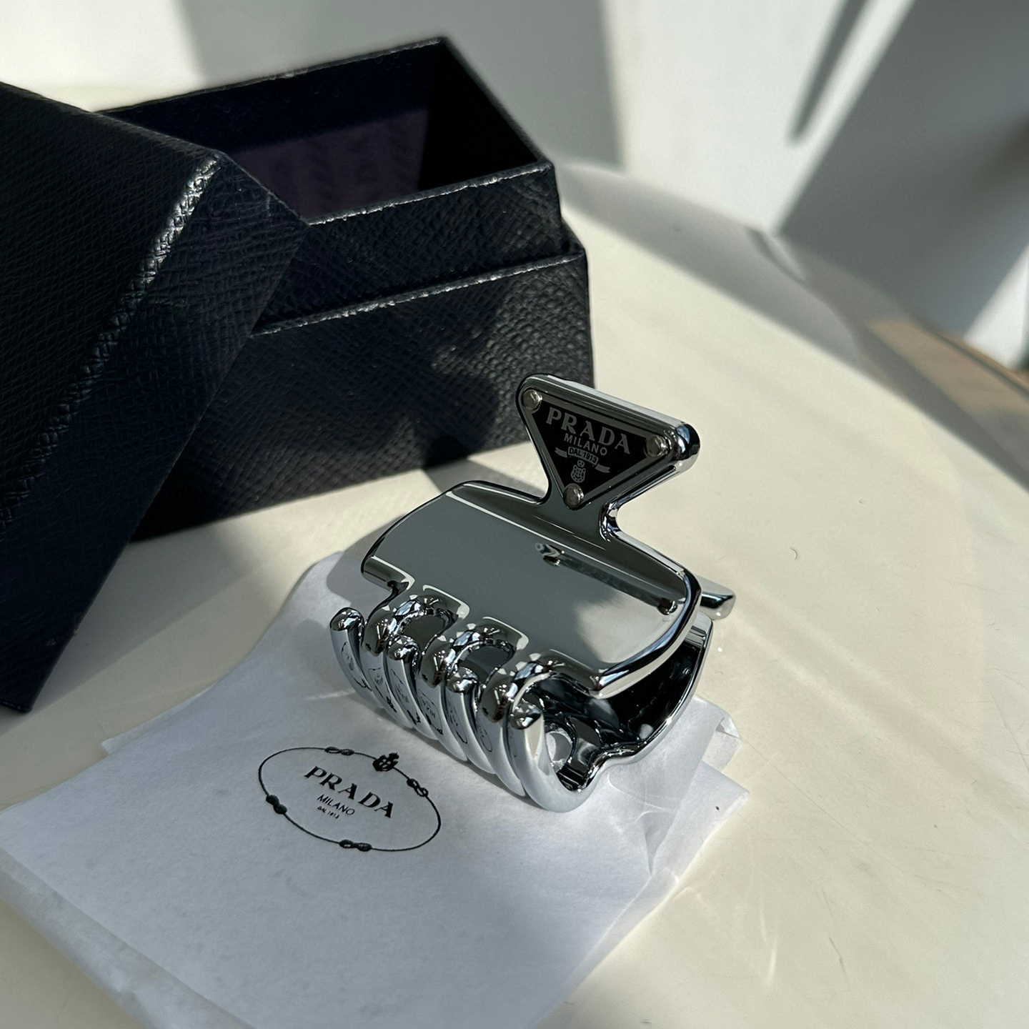 Prada NIGO Silver Hair Clip Hair Accessories #nigo21178