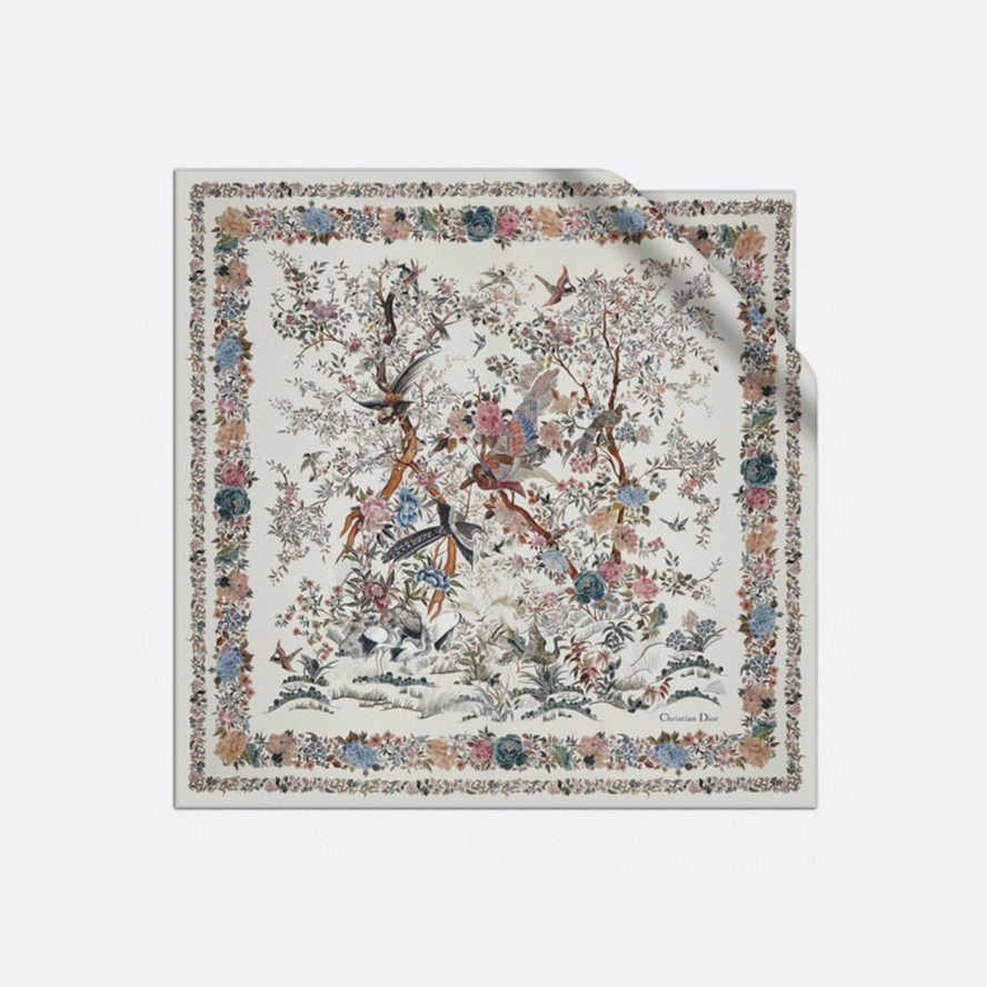 Dior NIGO Printed Colorful Square Scarf Accessories #nigo21189