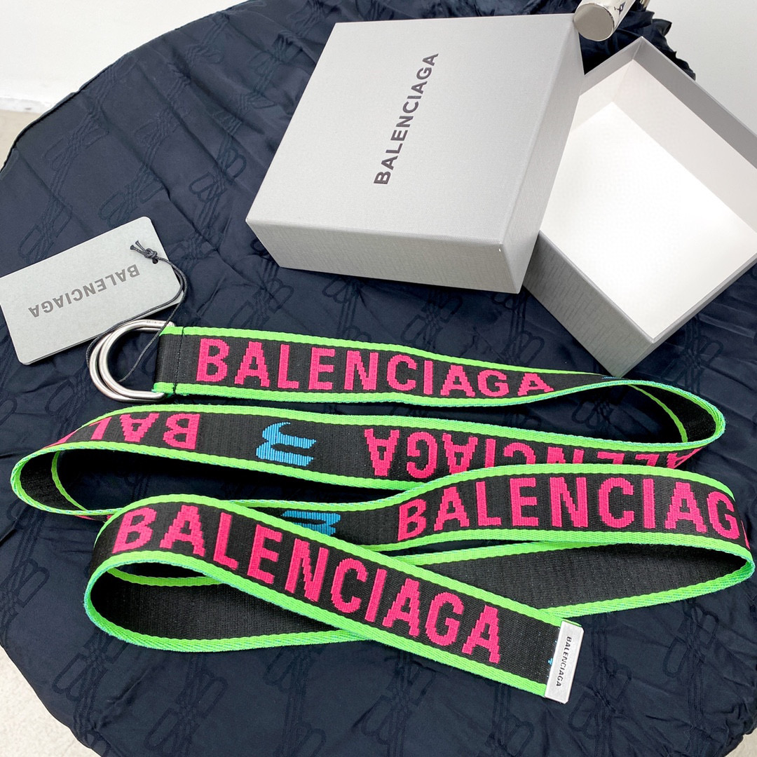 Balenciaga NIGO Black Canvas Letter Waistband Accessories #nigo21185