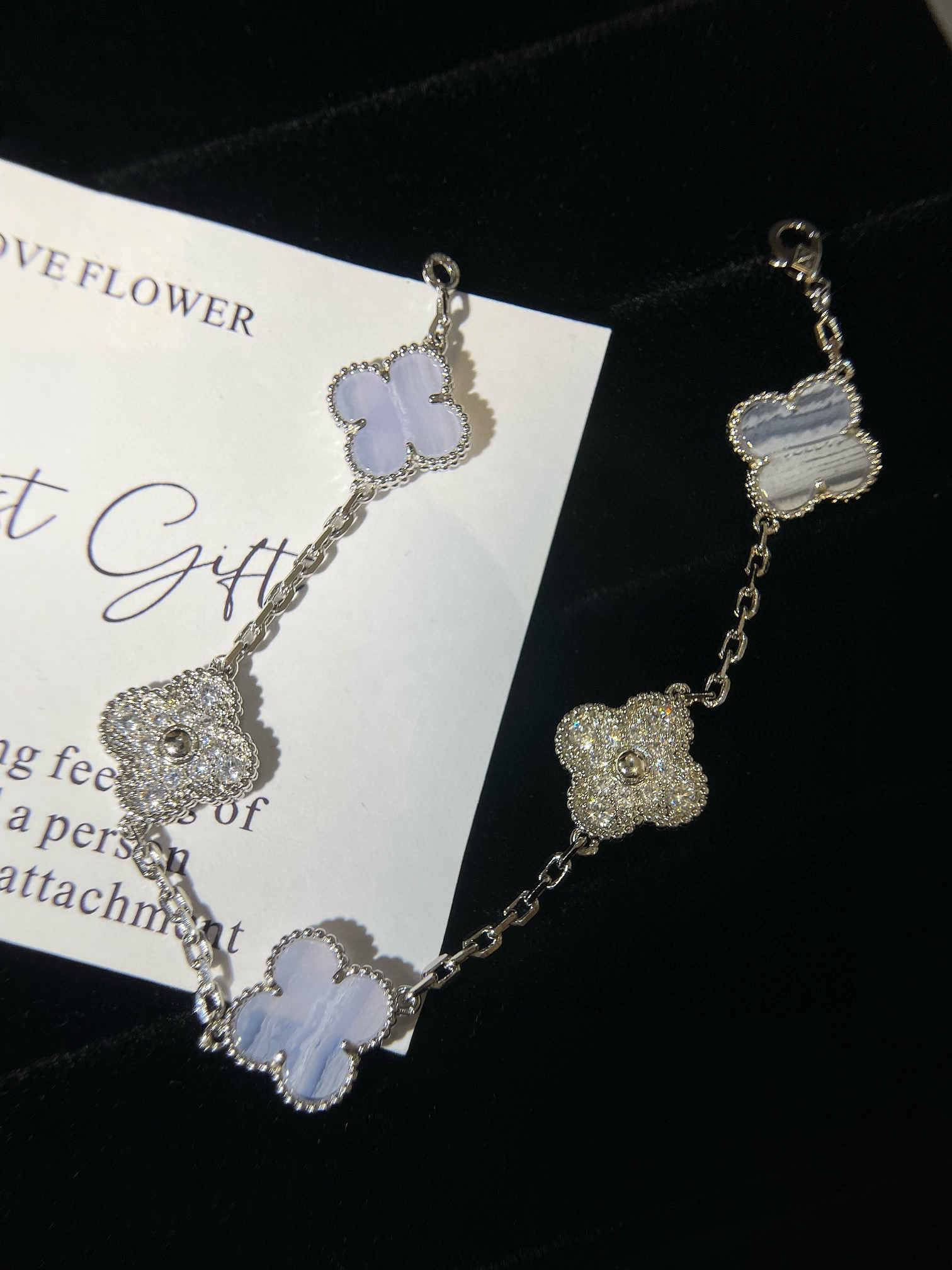 VanCleef&Arpels NIGO Bright Diamond Chain Bracelet Accessories #nigo84163