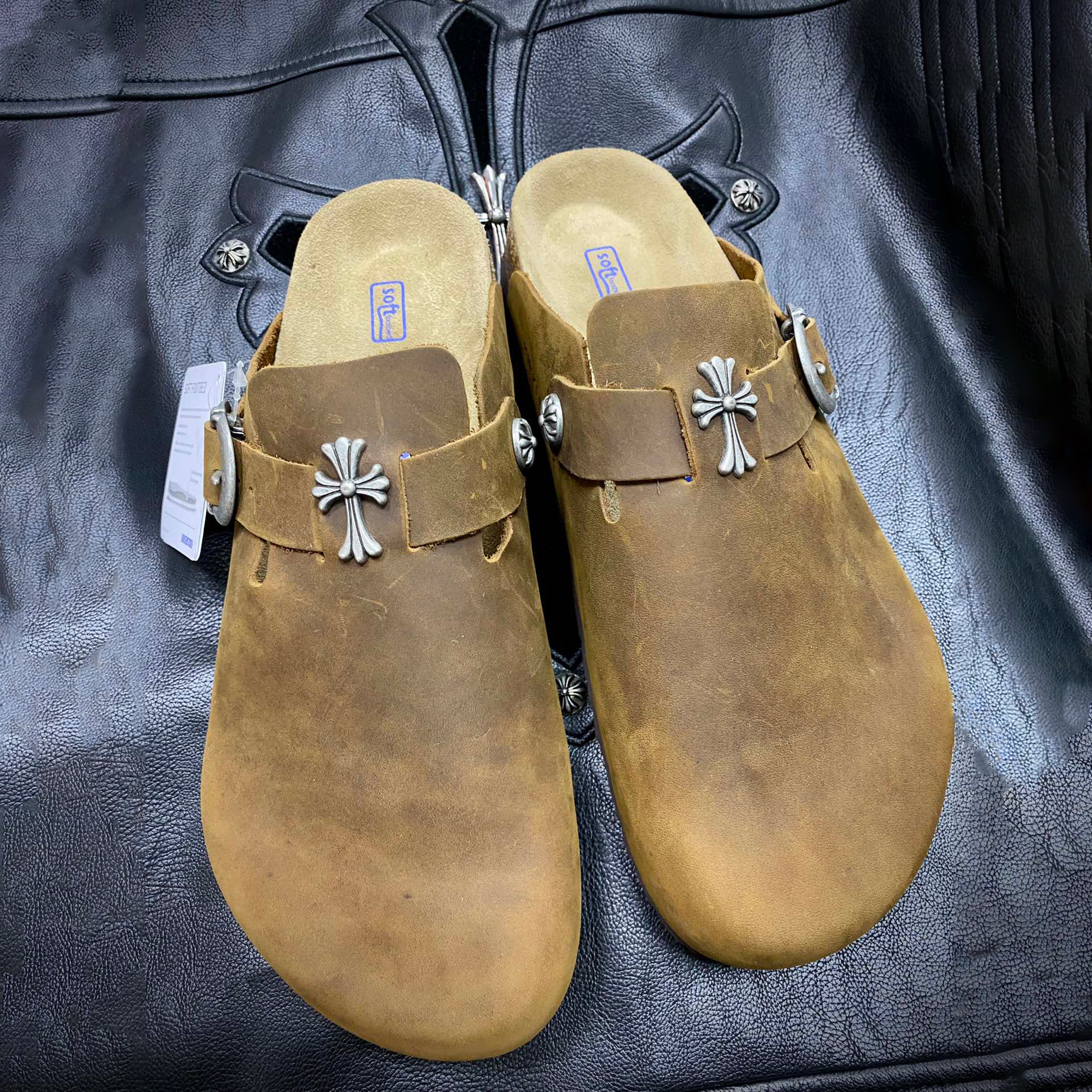 Chrome Hearts NIGO Woolen Leather Sandals Slippers Shoes #nigo94865